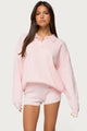 Lorie Oversized Knit Polo Sweater