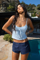 Tova Striped Scoop Tank Top