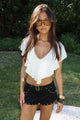 Studded Faux Suede Micro Shorts