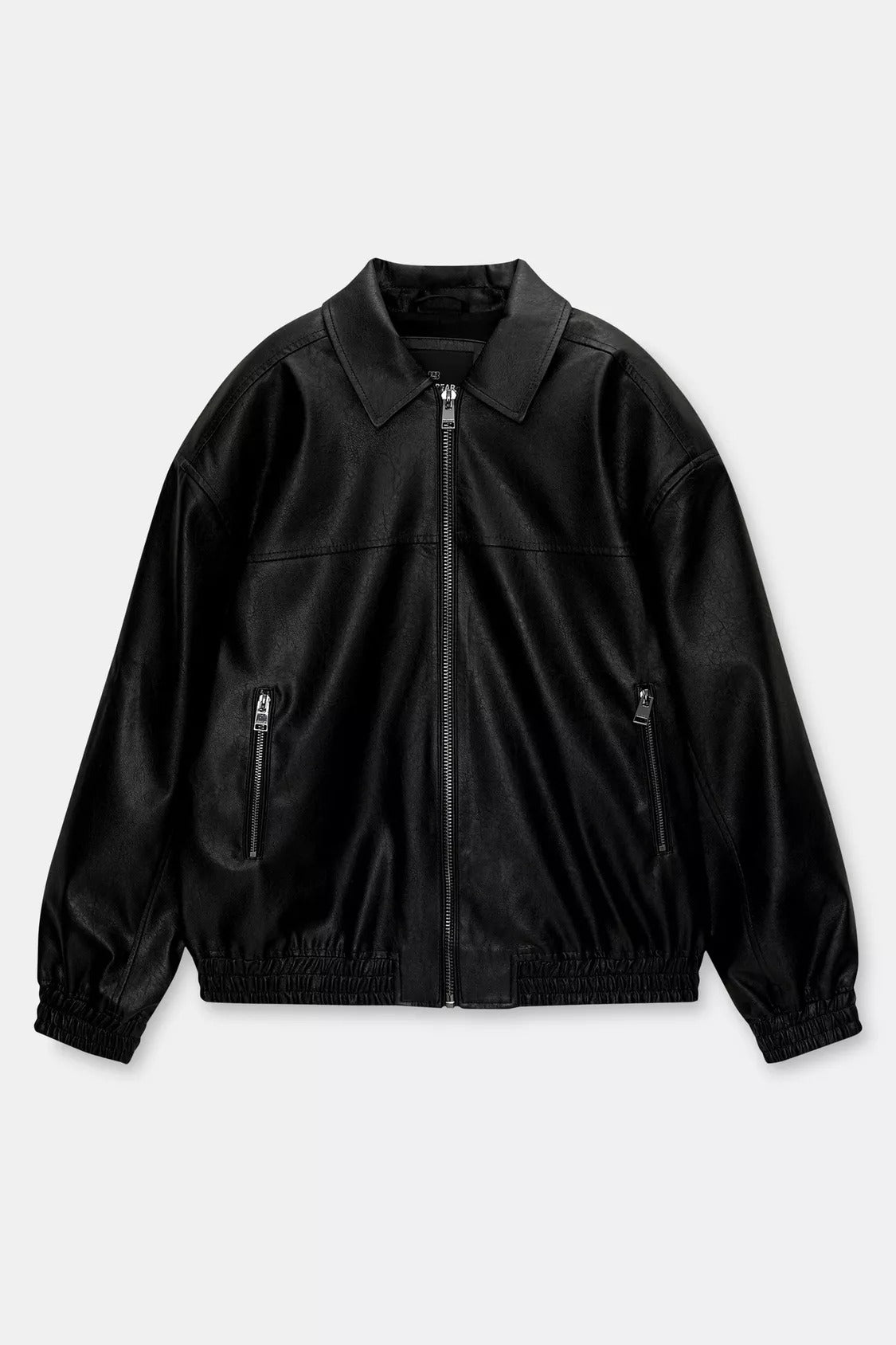 Bomberjack with leather effect